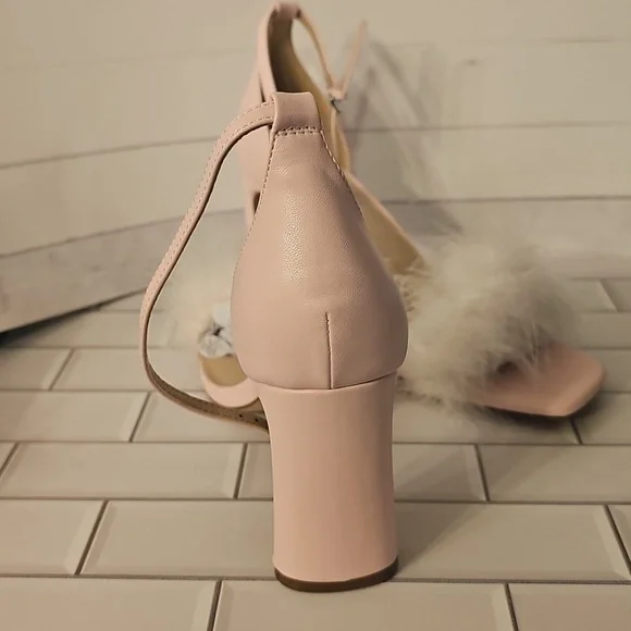 Apt. 9 Pink Feathered Heels - Picture 4 of 8